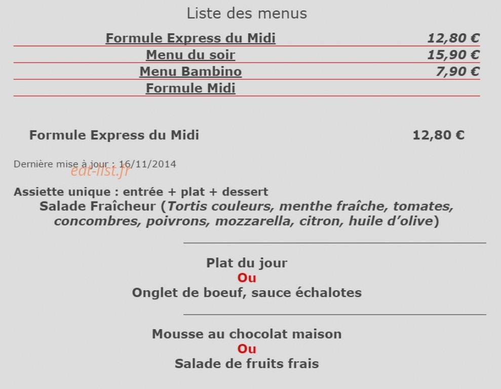 Café pépone — carte page 7