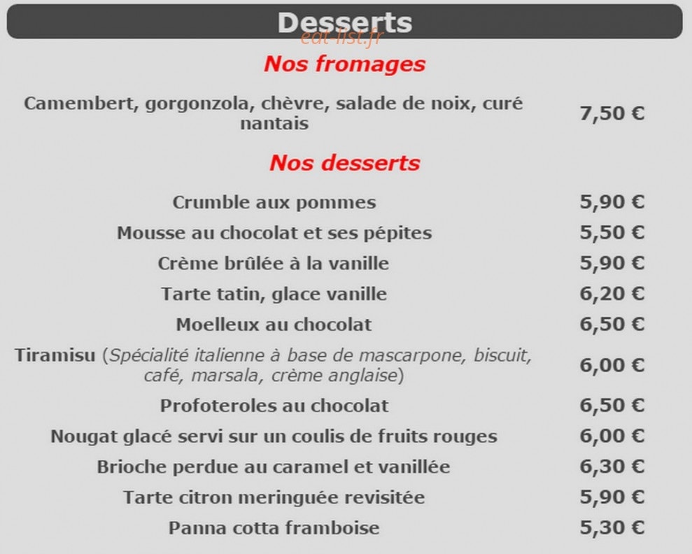 Café pépone — carte page 6