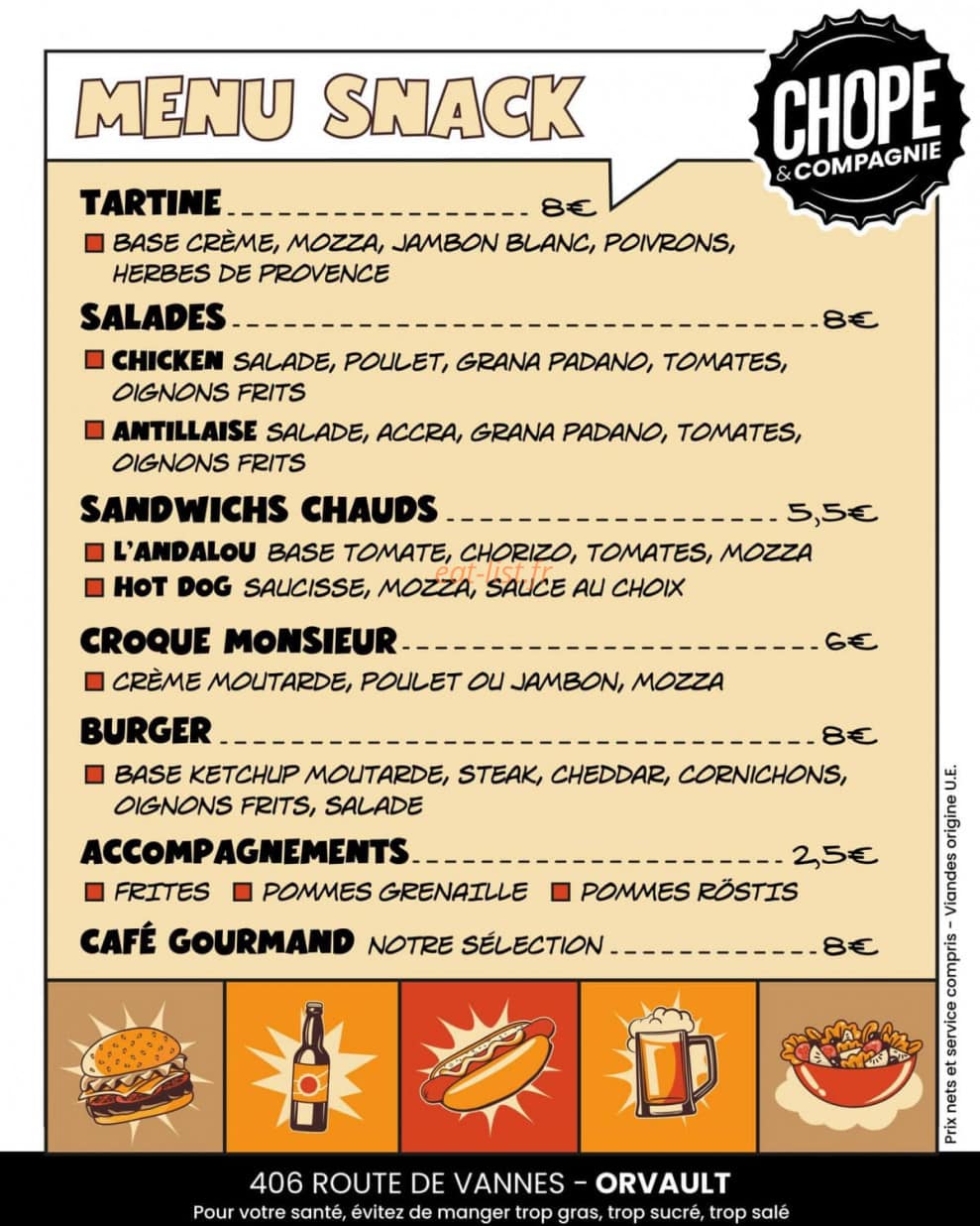 Chope et Compagnie — carte page 1
