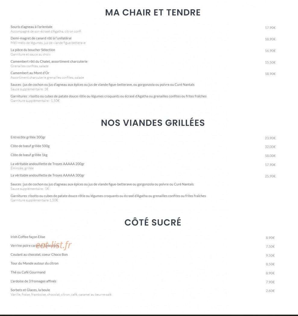 Le Chalet de mon père — carte page 2