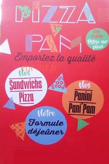 Pizza'Pam — carte page 1