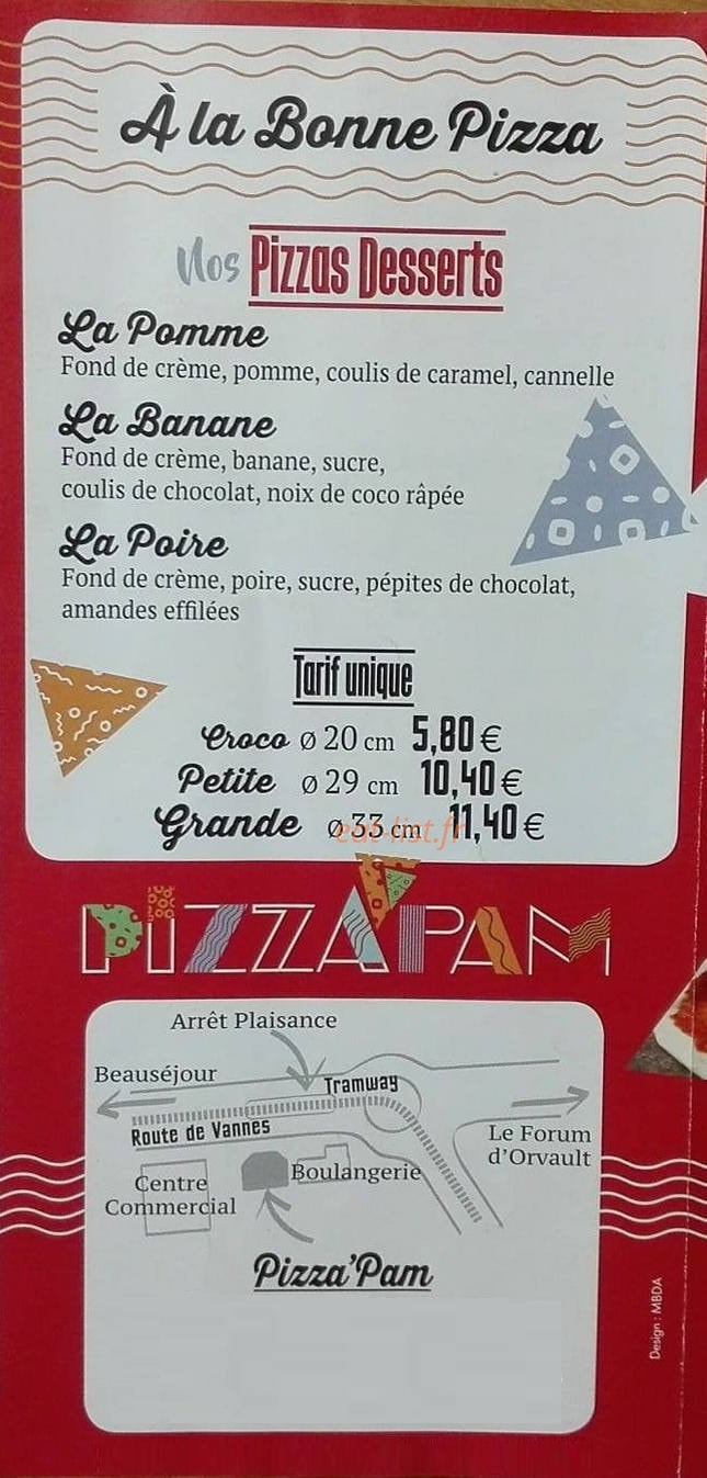 Pizza'Pam — carte page 5