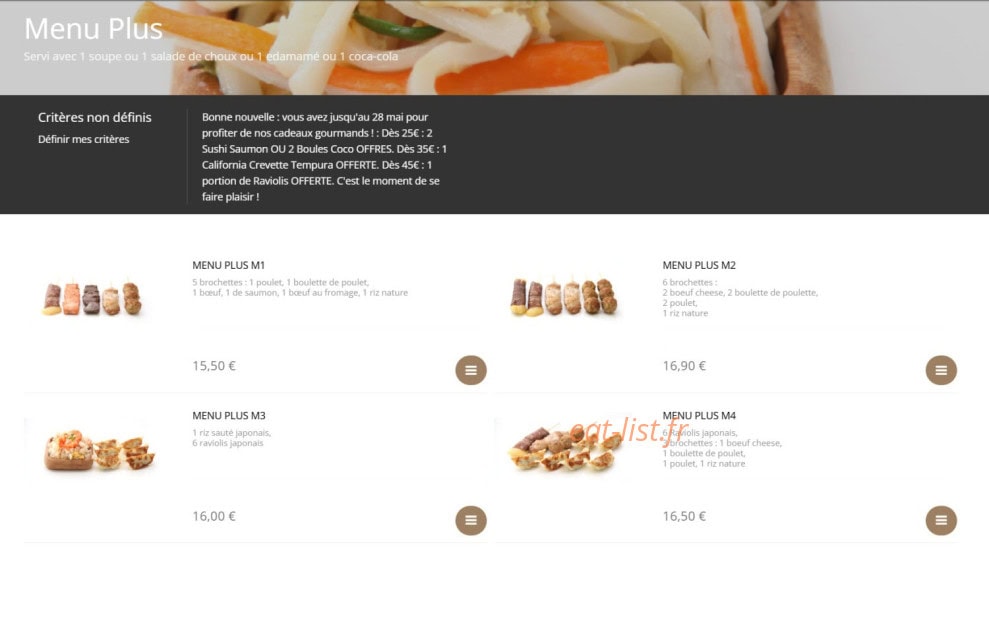 Sushi Design — carte page 4