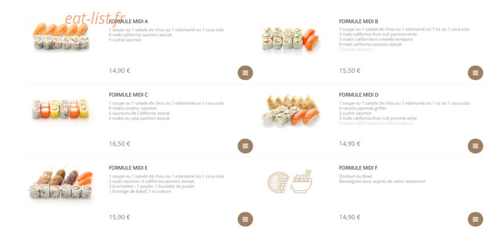 Sushi Design — carte page 12