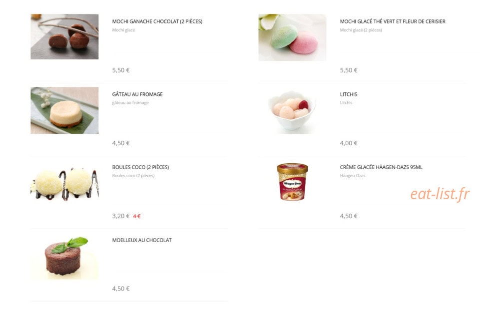 Sushi Design — carte page 21