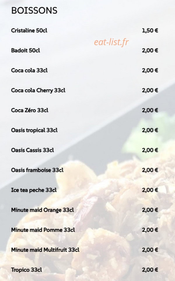 Yummy Orvault — carte page 3