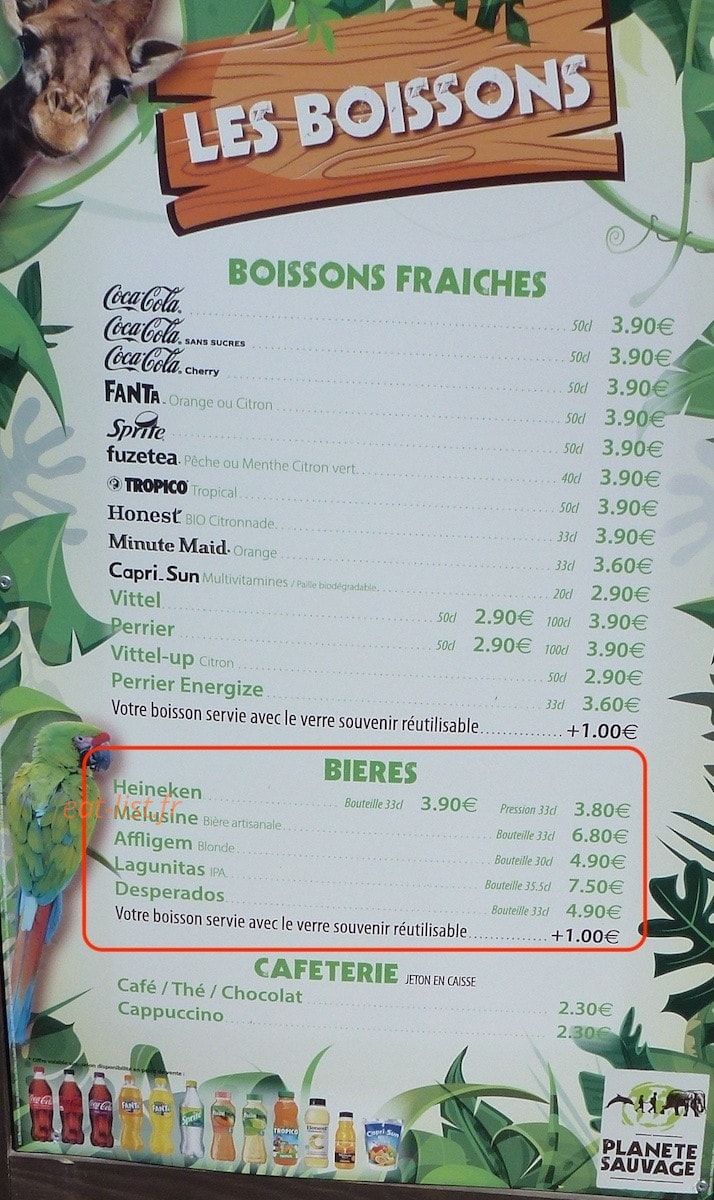 La Pirogue — carte page 1