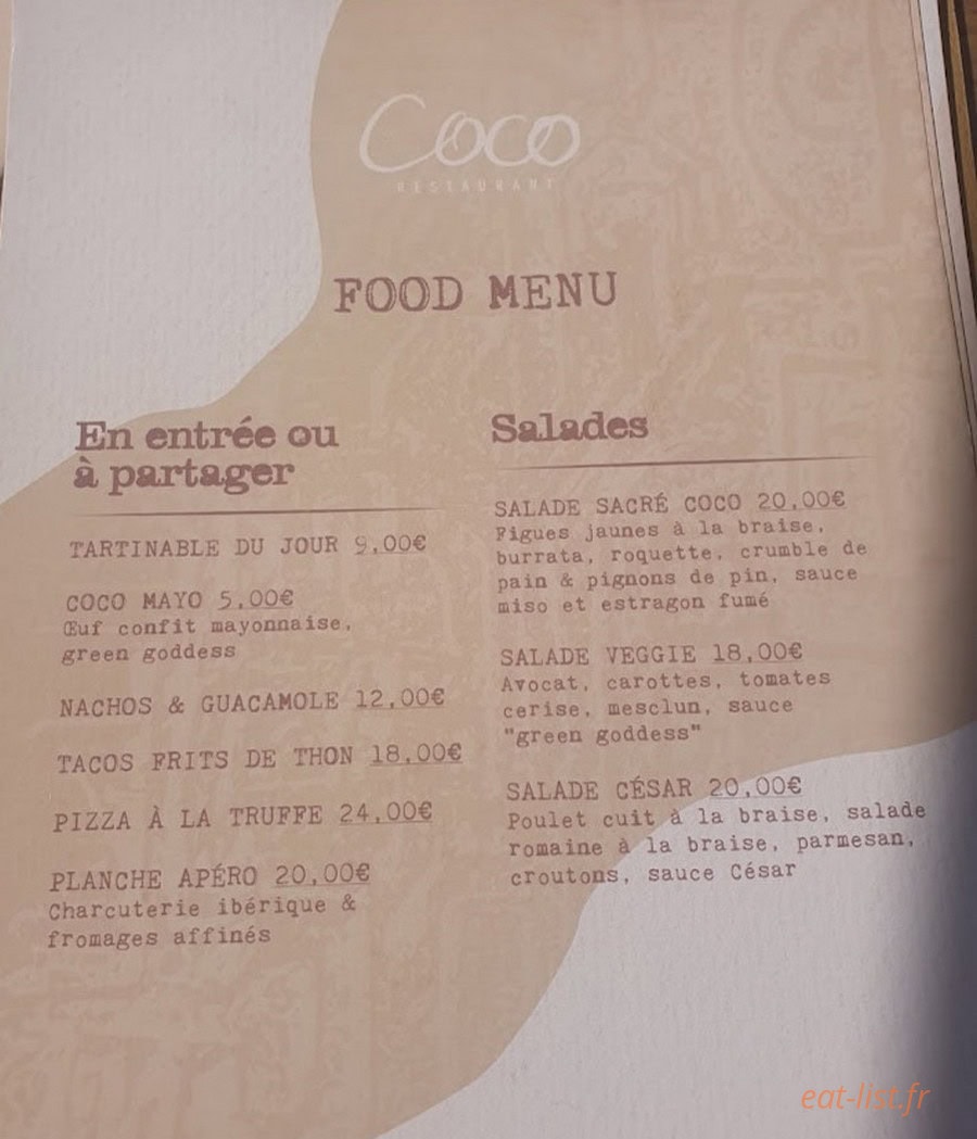 Coco — carte page 1