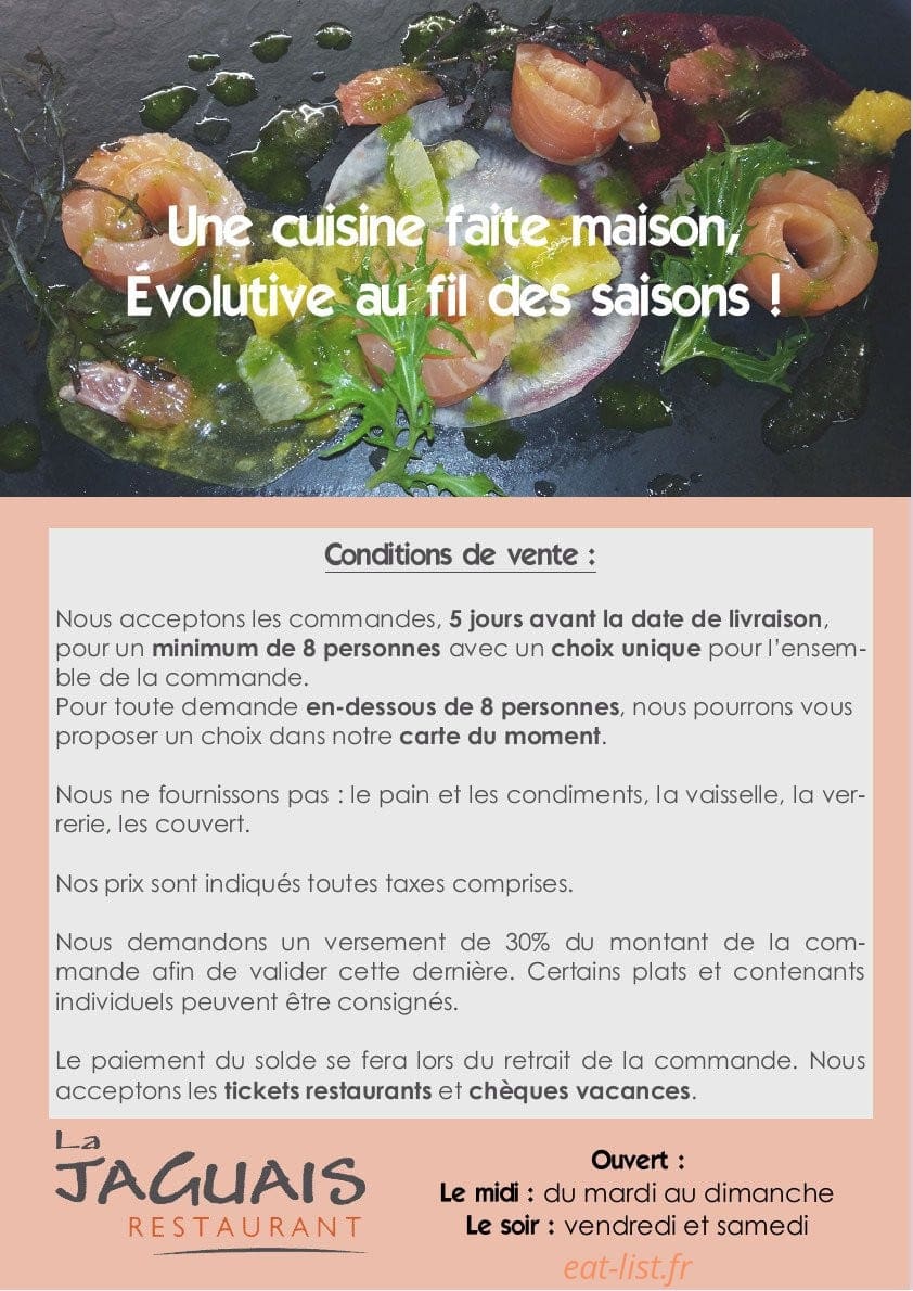 Restaurant La Jaguais — carte page 9