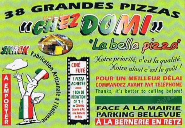 Chez Domi — carte page 1