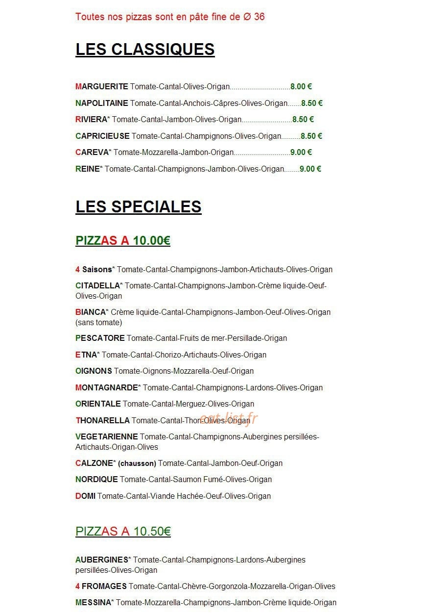 Chez Domi — carte page 3