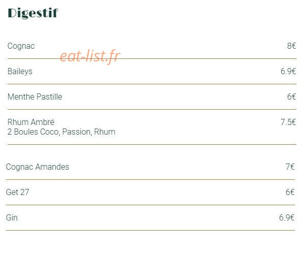 Chez Margaux — carte page 8