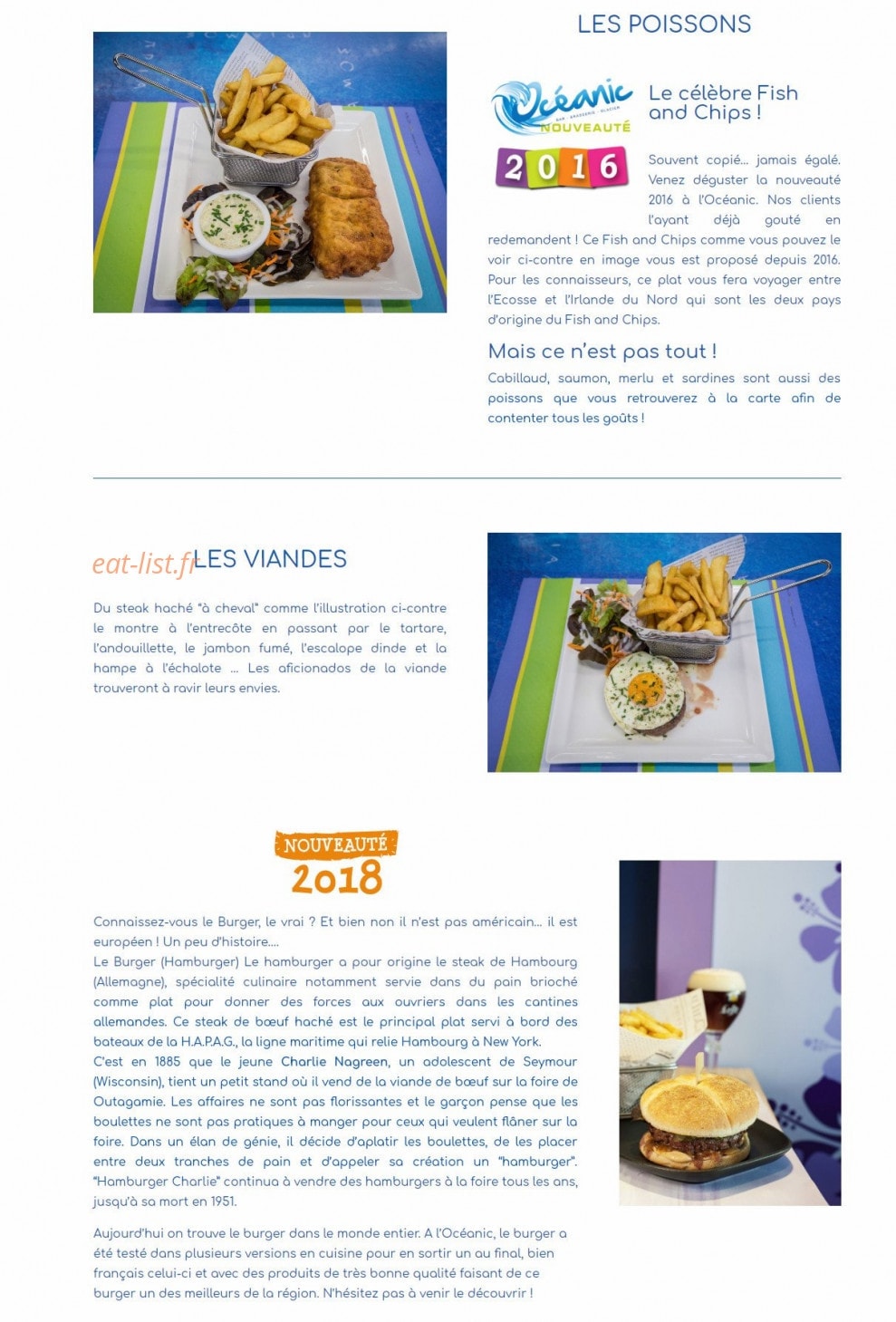 L'Océanic — carte page 2