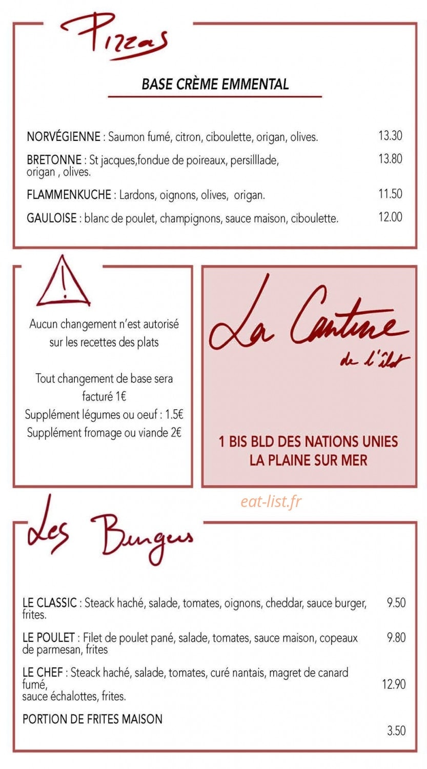 La Cantine de l'îlot à La Plaine Sur Mer - menu et photos