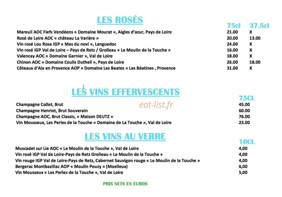 Le Panoramique de La Prée — carte page 8