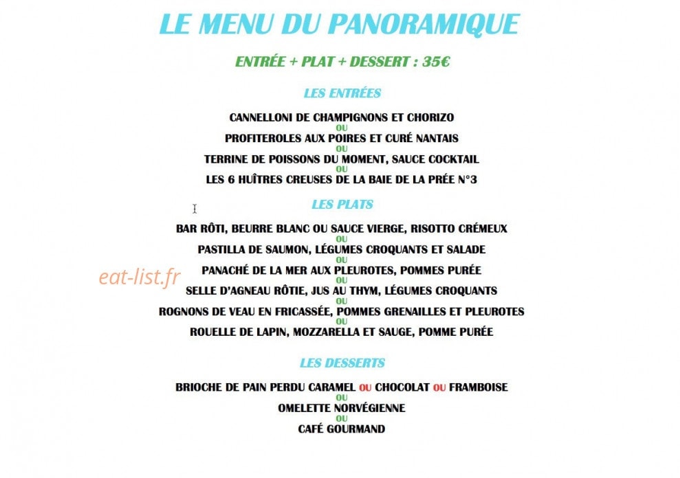 Le Panoramique de La Prée — carte page 4