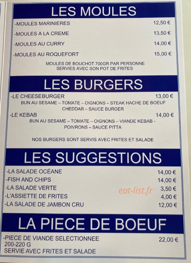 Le Pavillon des Flots — carte page 2