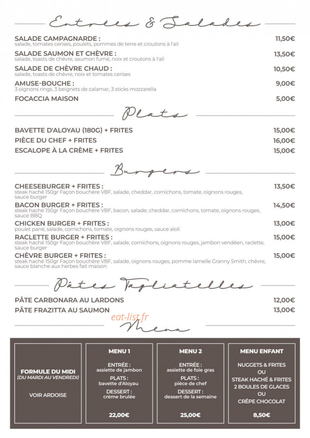 Costa's — carte page 4