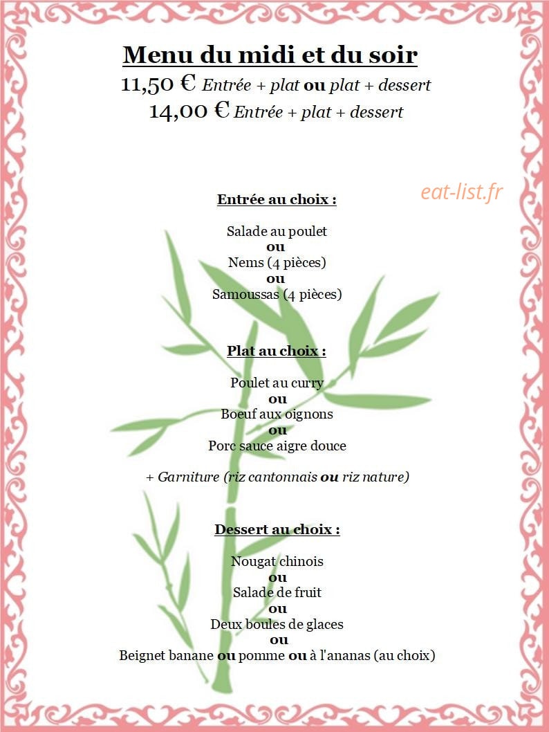 Bar Restaurant Tan — carte page 6