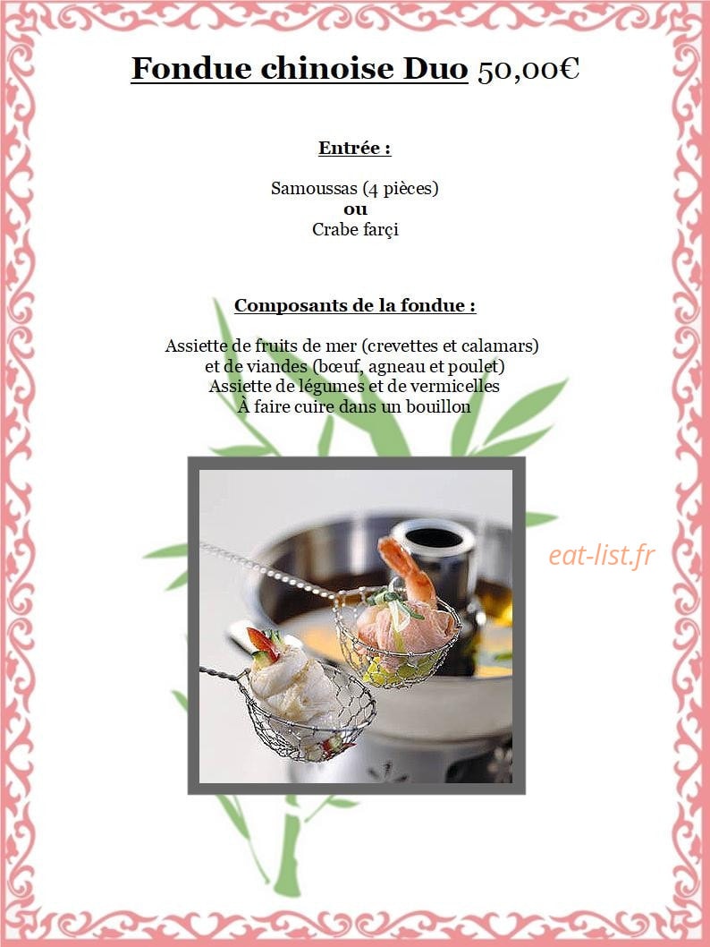 Bar Restaurant Tan — carte page 4
