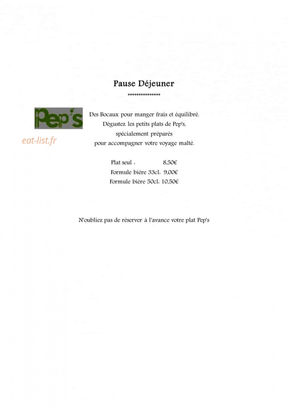 Bières d'ailleurs — carte page 2