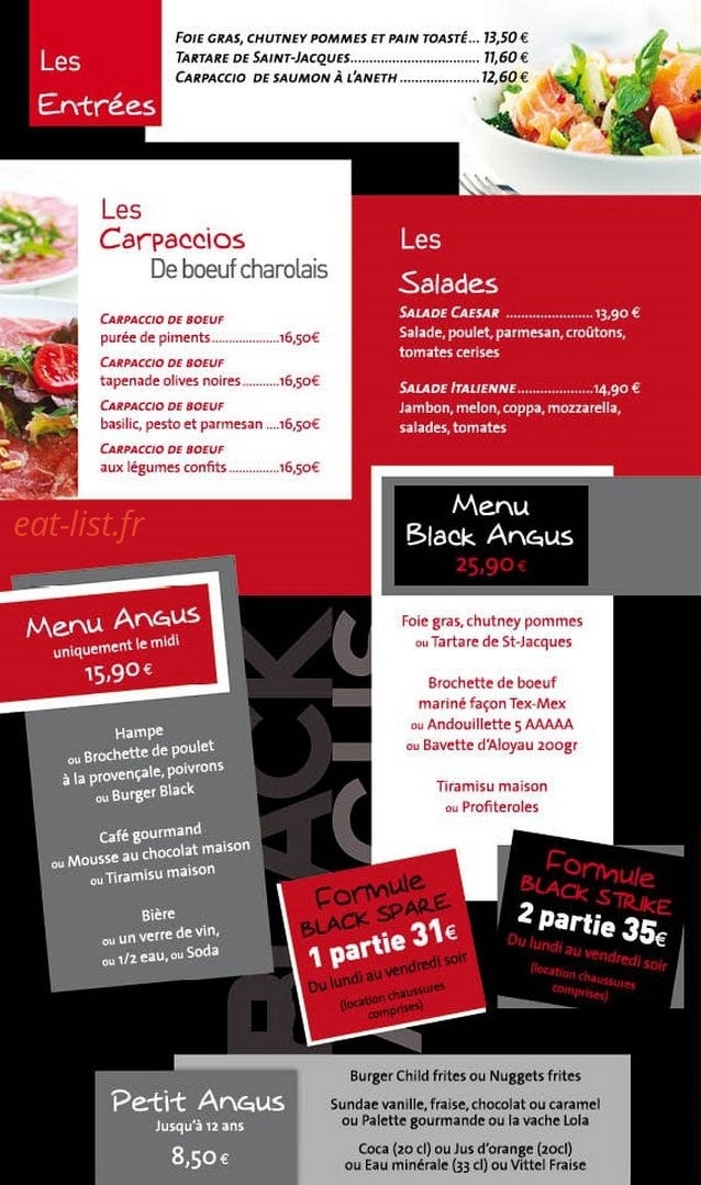 Black Angus — carte page 4