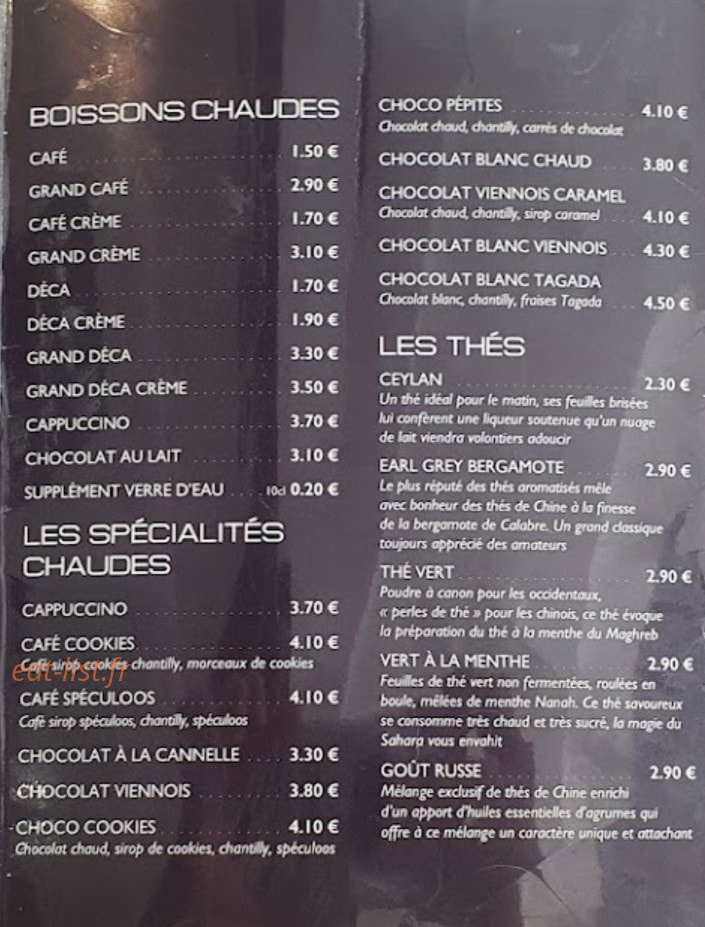 Brasserie le comptoir — carte page 6