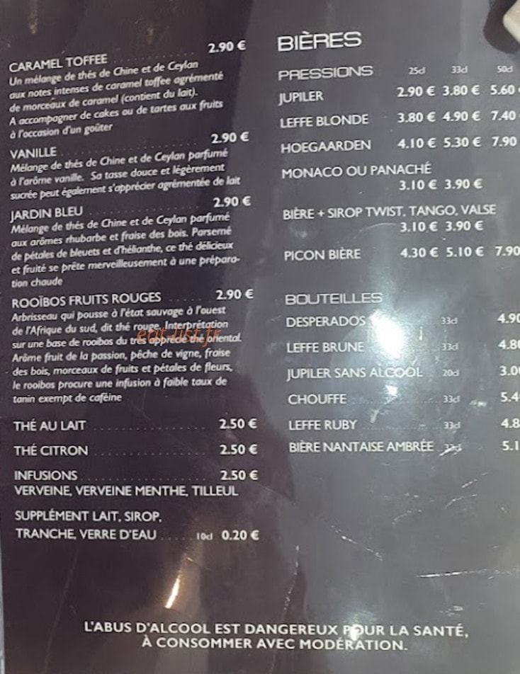 Brasserie le comptoir — carte page 7