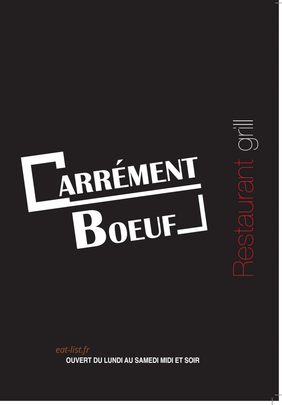 Carrément boeuf — carte page 1