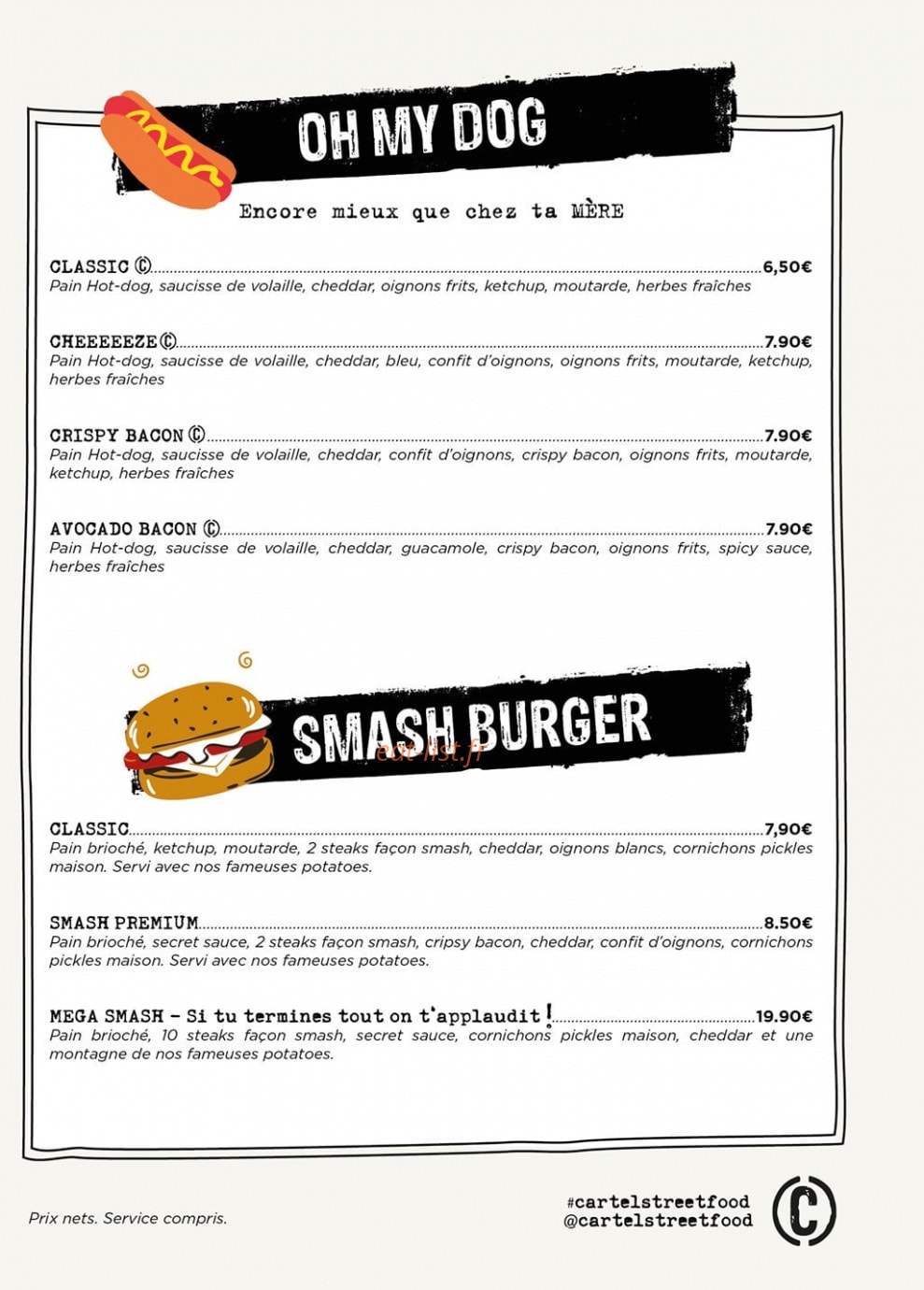 Cartel — carte page 2