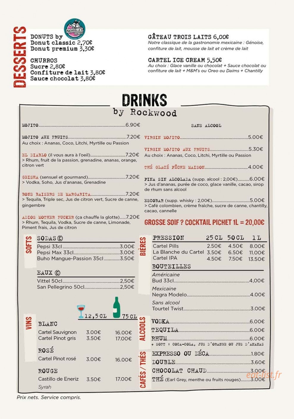 Cartel — carte page 4