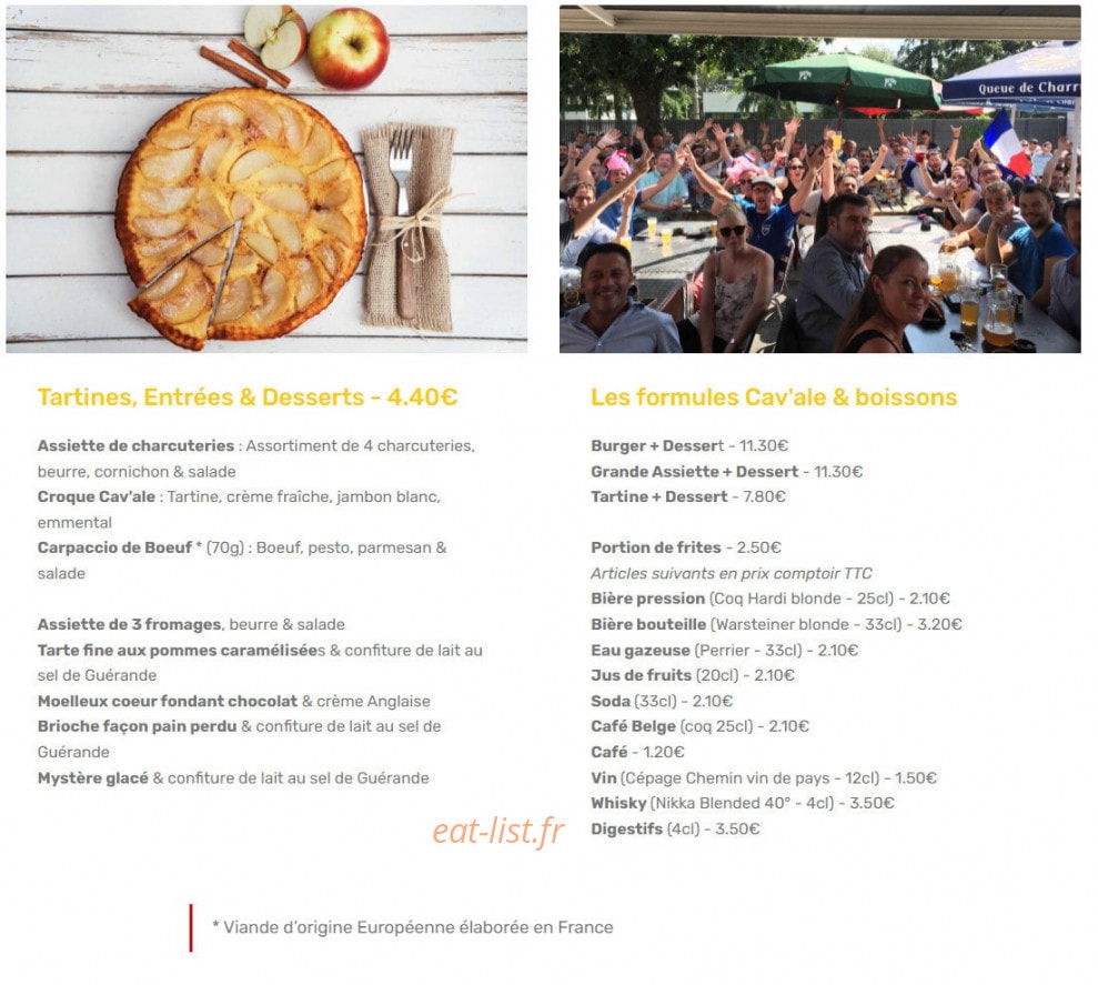 Cav'ale — carte page 2