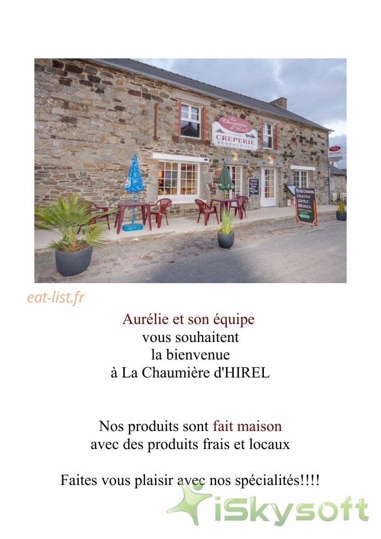 La Chaumière d' Hirel — carte page 1