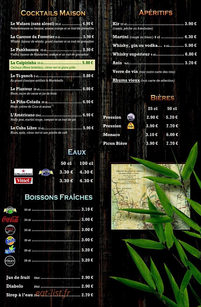 Le Bodegon Colonial — carte page 2