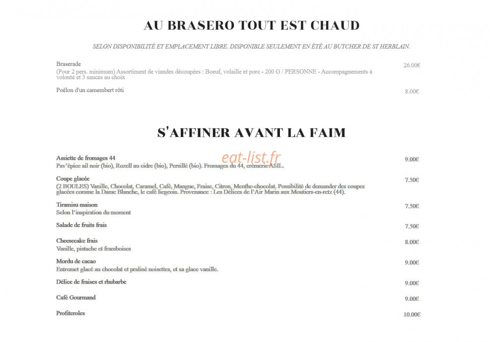 Le Butcher — carte page 4