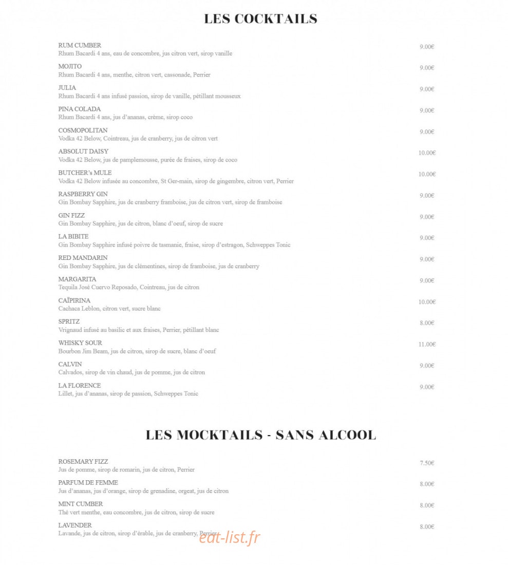 Le Butcher — carte page 8