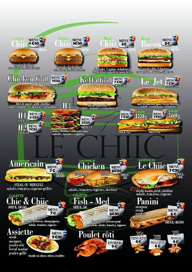 Le Chiic — carte page 2