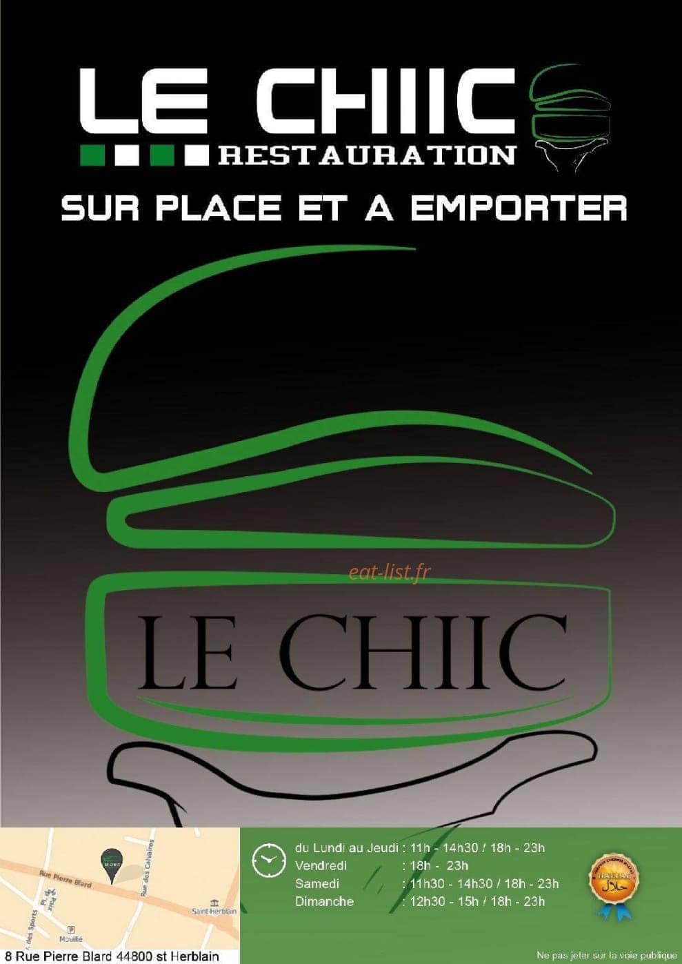 Le Chiic — carte page 1