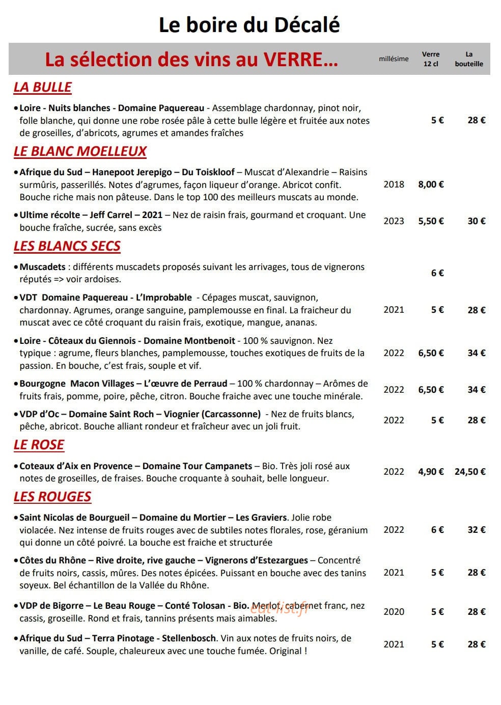 Le Décalé — carte page 2