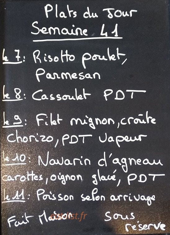Le grilladin — carte page 1