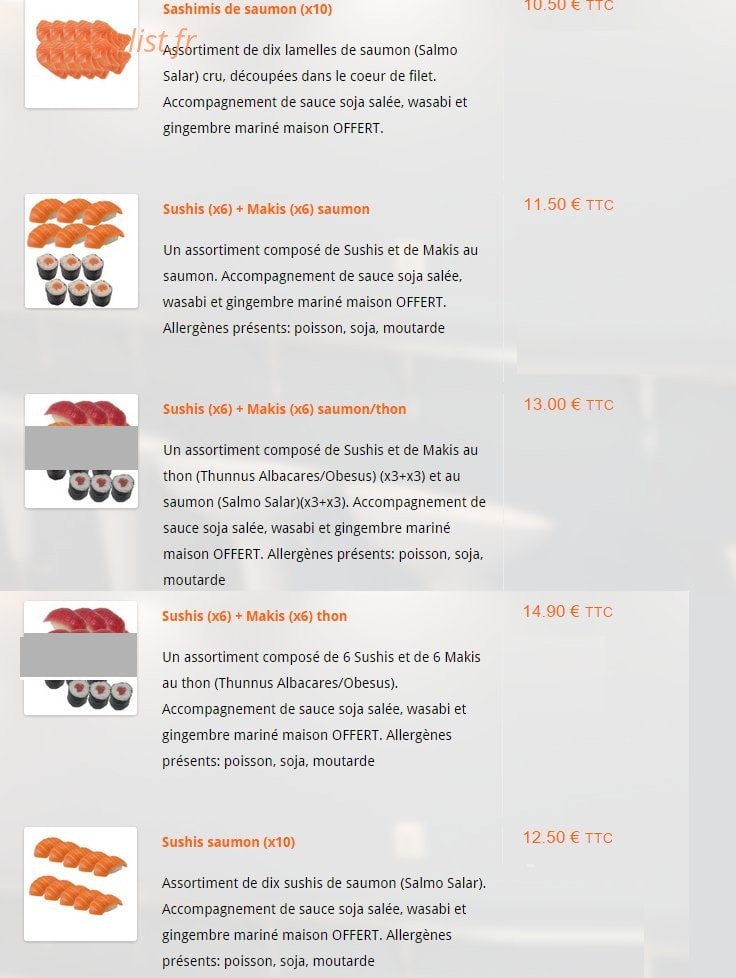 Pause Saumon — carte page 6