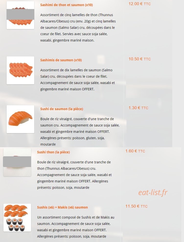Pause Saumon — carte page 18