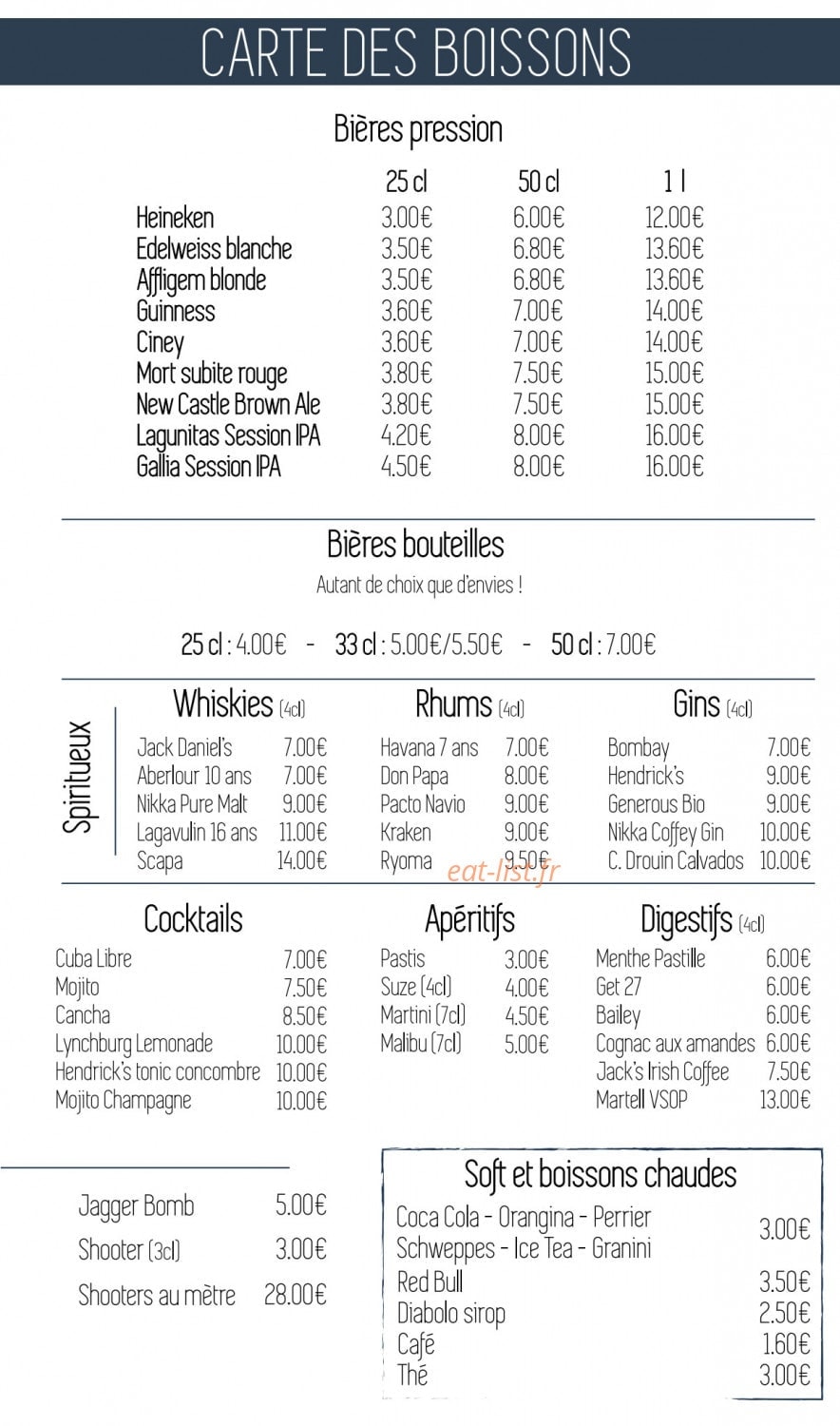 Pub Guinness — carte page 4