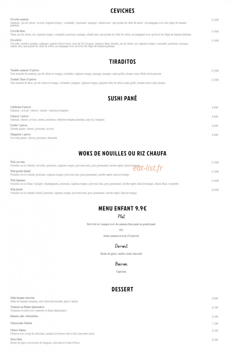 Sushi'Kito — carte page 3