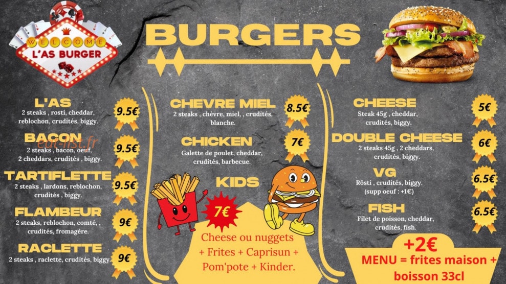 L'AS Burger à Heric - menu et photos