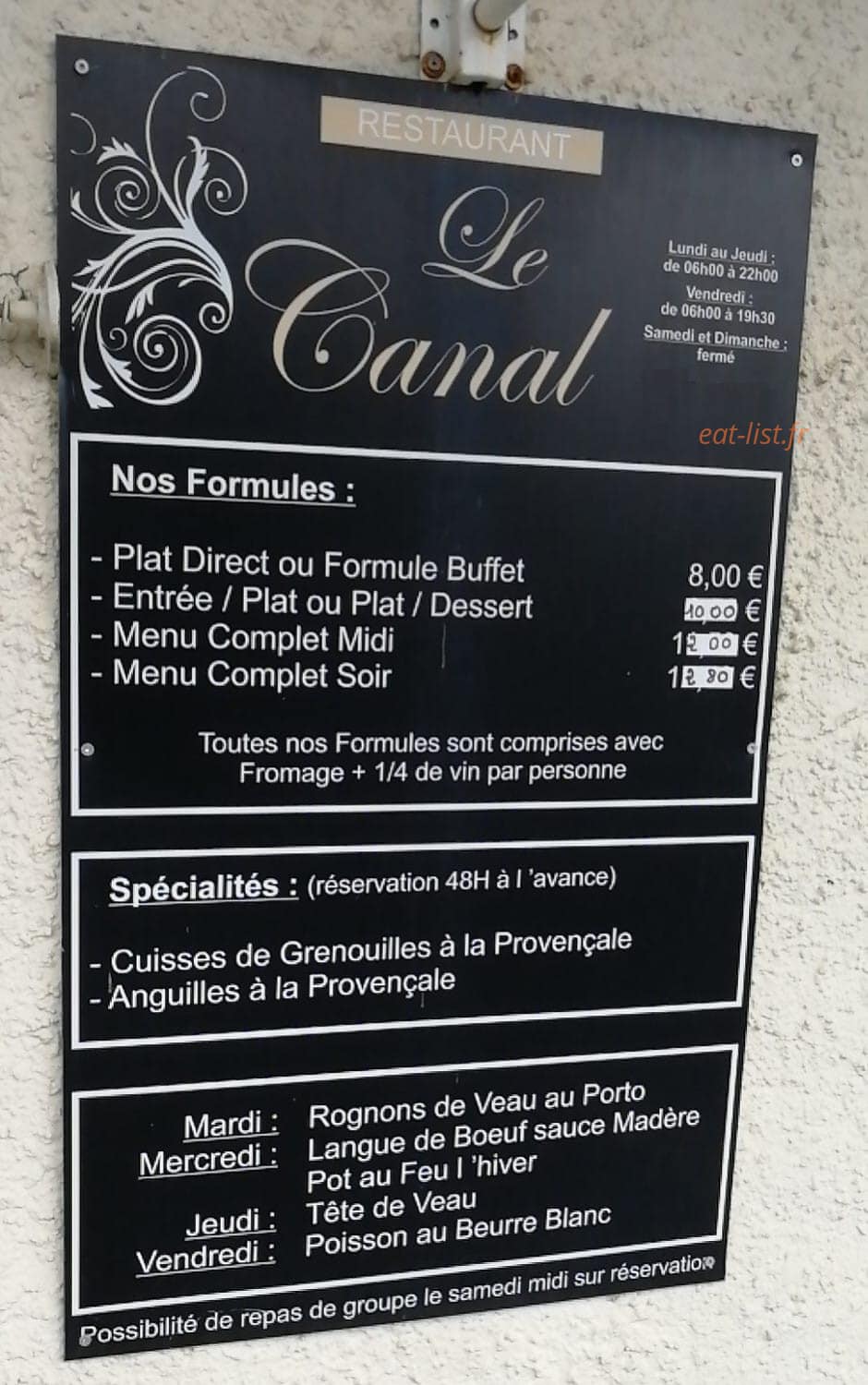 Le Canal — carte page 1
