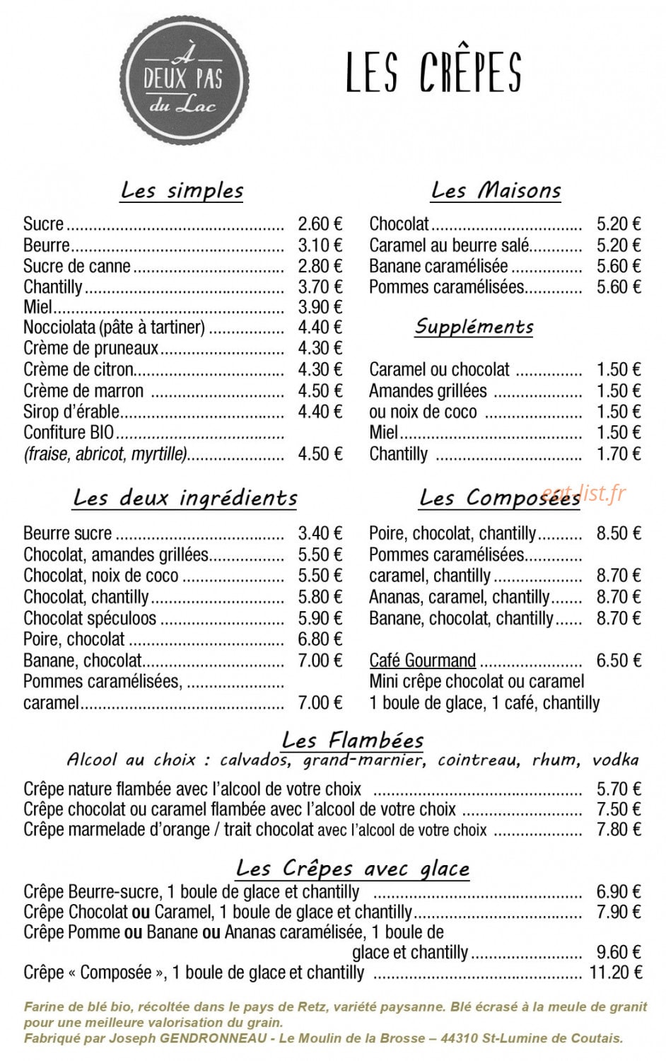 A Deux Pas Du Lac — carte page 3