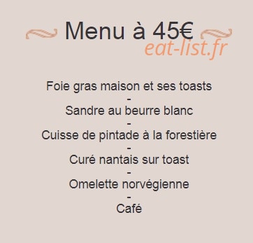 Auberge La Grignotière — carte page 8