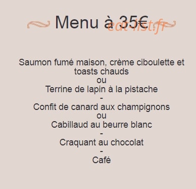 Auberge La Grignotière — carte page 7