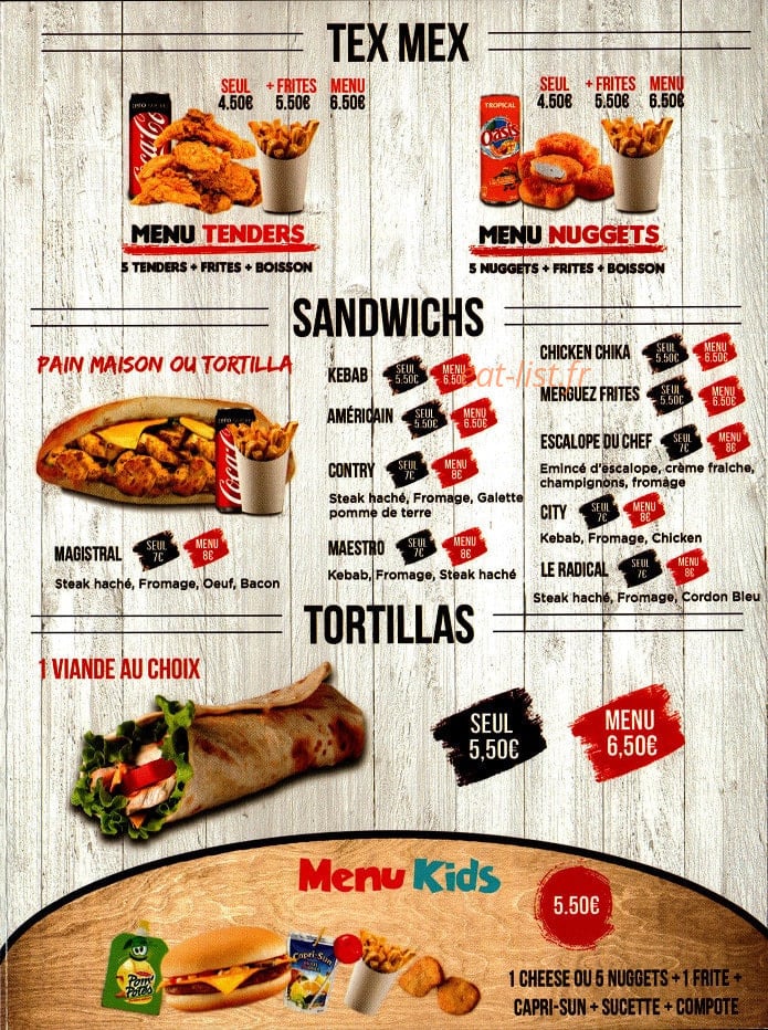 Kebab Bouaye City Food — carte page 2